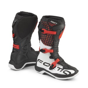 BOTAS FORMA DRIFT BLACK-WHITE-RED - Ropamotorista.com - Distribuidor Oficial Forma Boots en España y Portugal