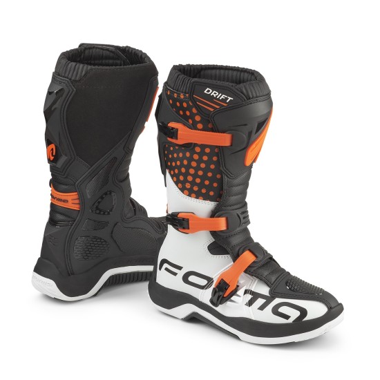 BOTAS FORMA DRIFT BLACK-WHITE-ORANGE - Ropamotorista.com - Distribuidor Oficial Forma Boots en España y Portugal