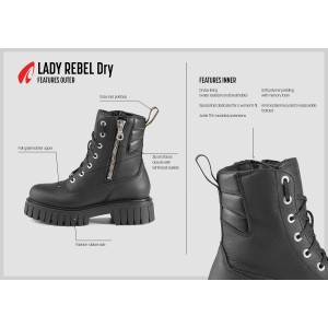 BOTAS FORMA LADY REBEL DRY - Mujer - Ropamotorista.com - Distribuidor Oficial Forma Boots en España y Portugal