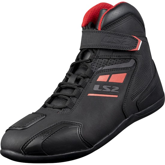 Botas LS2 GARRA WATERPROOF BLACK-RED - Ropamotorista.com - Distribuidor Oficial LS2 en España y Portugal