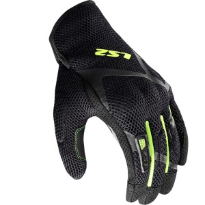 Guantes LS2 RAY II BLACK-HV YELLOW - Ropamotorista.com - Distribuidor Oficial LS2 en España y Portugal