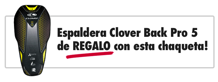 Espaldera CLOVER BACL PRO 5 de REGALO al comprar esta chaqueta CLOVER