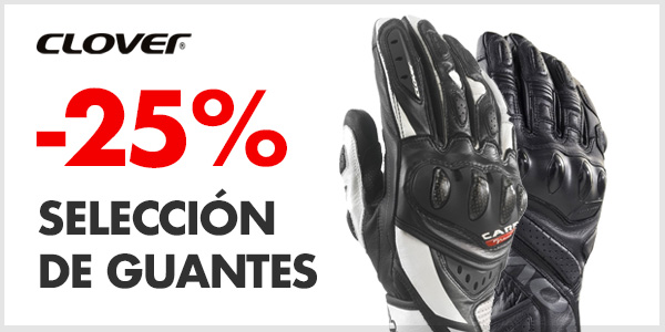 Guantes de moto clover con descuento